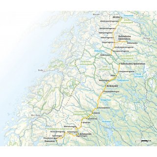 Kungsleden Wanderatlas 1:50.000