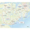 S&ouml;rmlandsleden Wanderatlas 1:50.000