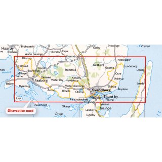 havsstien, Nord (havsstien nord &ndash; Faaborg & Svendborg) 1:25.000