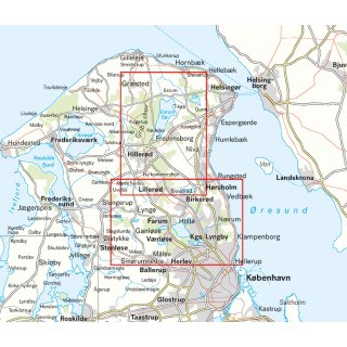 Nrdliches Kopenhagen & Nationalpark Kongernes Nordsjlland 1:25.000