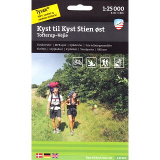 Kyst til Kyst Stien st (Kste-zu-Kste-Weg, Ost) 1:25.000