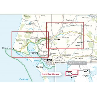 Kyst til Kyst Stien vest (Kste-zu-Kste-Weg, West) 1:25.000