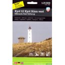 Kyst til Kyst Stien vest (Kste-zu-Kste-Weg, West) 1:25.000