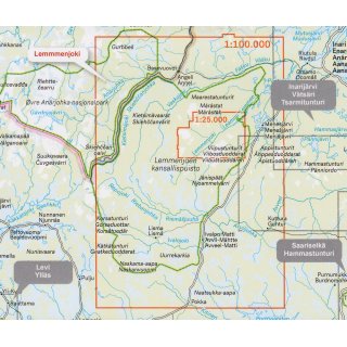 Lemmenjoki 1:25.000/1:100.000