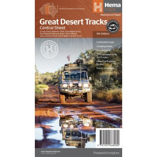 Great Desert Tracks - Central Sheet 1:250.000