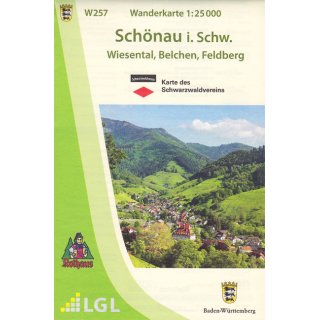 W257 Schnau i. Schw. 1:25.000