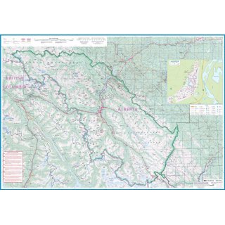 Jasper & Banff National Parks 1:250.000 / 1:240.000