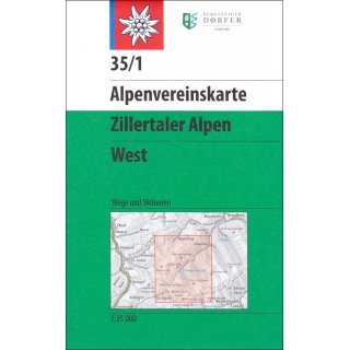35/1 Zillertaler Alpen (West) 1:25.000