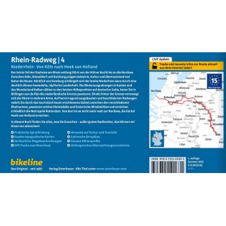 Rhein-Radweg 4 (Niederrhein - Von Kln nach Hoek van Holland) 1:75.000