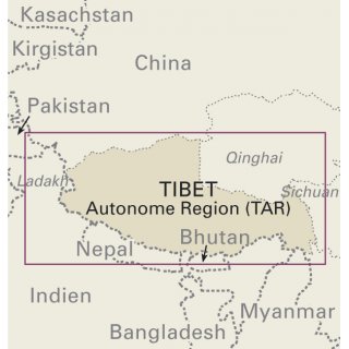 Tibet 1:1.500.000 und Lhasa-Valley 1:50.000
