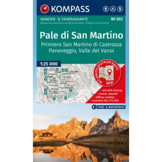 653 Kompass WK  Pale di San Martino, Primiero San Martino