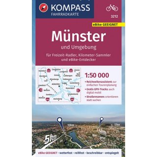 Kompass Radkarte 3212 Mnster und Umgebung