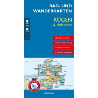 Rad und Wanderkarten Rügen 6 Bl. 1:30 T
