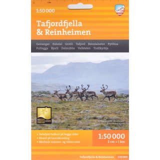 Tafjordfjella & Reinheimen 1:50.000