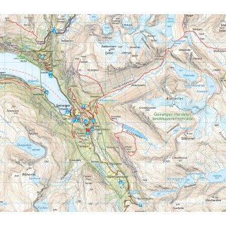 Tafjordfjella & Reinheimen 1:50.000