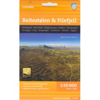 Beitostlen & Filefjell 1:50.000