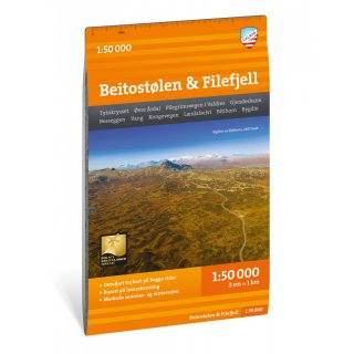 Beitostlen & Filefjell 1:50.000