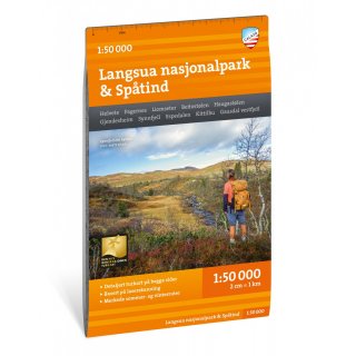 Langsua Nasjonalpark & Sptind 1:50.000