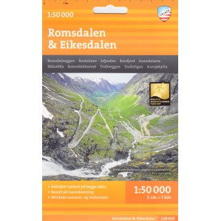 Romsdalen & Eikesdalen 1:50.000