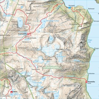 Romsdalen & Eikesdalen 1:50.000