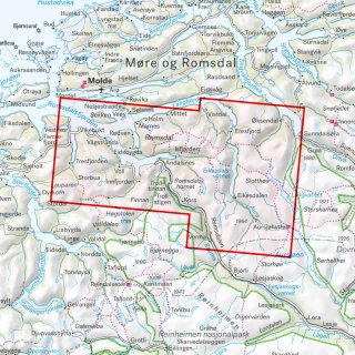 Romsdalen & Eikesdalen 1:50.000