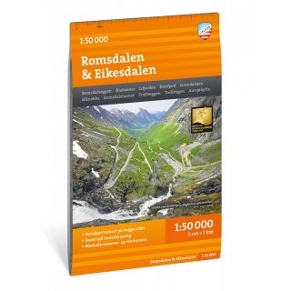 Romsdalen & Eikesdalen 1:50.000