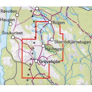 Grvelsjn & Tfsingdalens nationalpark 1:25.000