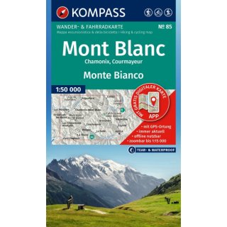 WK 85  Mont Blanc / Monte Bianco 1:50.000