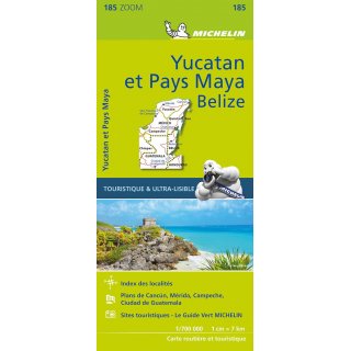 Yucatan und Maya-Region, Belize 1:700.000