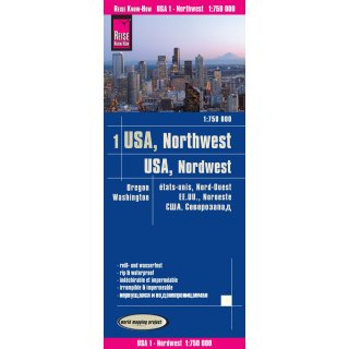 USA Nordwest 1:750.000
