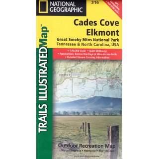 Great Smoky Mountains National Park 1:40.000