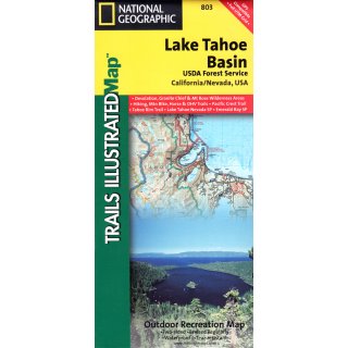 Lake Tahoe Basin 1:63.000