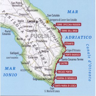 Wandern an der Kste des Salento 1:25.000