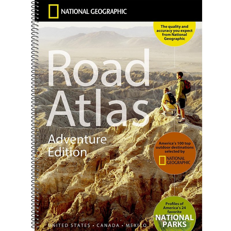 National Geographic Road Atlas 2024 United States, Canada, Mexico