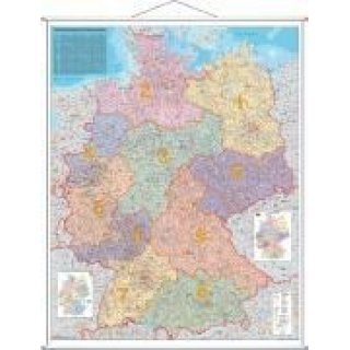 Postleitzahlen-Karte Deutschland mit Leisten