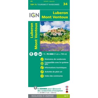 34 Luberon, Mont Ventoux 1:75.000
