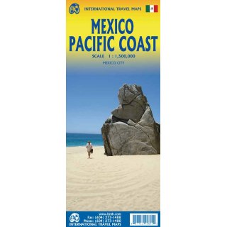 Mexico Pacific Coast 1:1.500.000