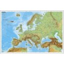 Europa, physisch Wandkarte Kleinformat
