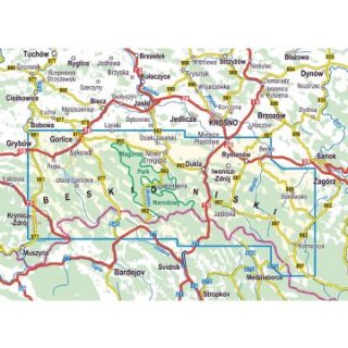 Beskid Niski Wanderkarte 1:50 000 laminiert