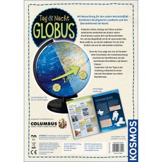 KOSMOS Tag und Nacht Globus,  26 cm