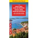 Kroatien, Serbien, Bosnien und Herzegowina 1:650.000