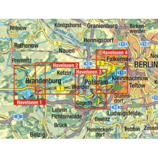 Havelseen 4 (Wannsee, Tegeler See)  1:35.000