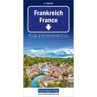 Frankreich, Strassenkarte 1:1Mio.