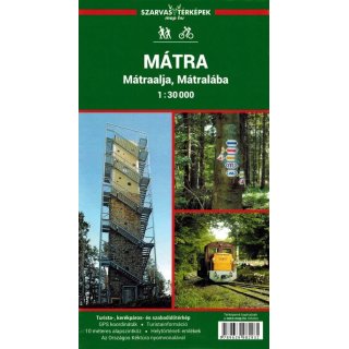 Matra - Matraalja Wanderkarte 1:30.000