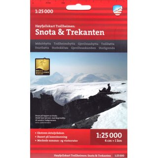 Trollheimen: Snota & Trekanten 1:25.000