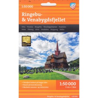 Ringebu & Venabygdsfjellet 1:50.000