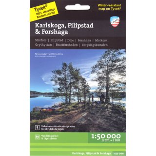 Karlskoga, Filipstad & Forshaga 1:50.000