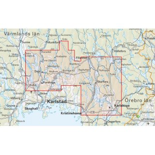 Karlskoga, Filipstad & Forshaga 1:50.000