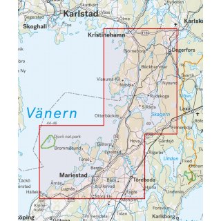 Djur nationalpark, Mariestad & Kristinehamn 1:50.000