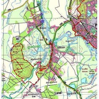 Naturpark Westhavelland Mitte 1 : 50 000